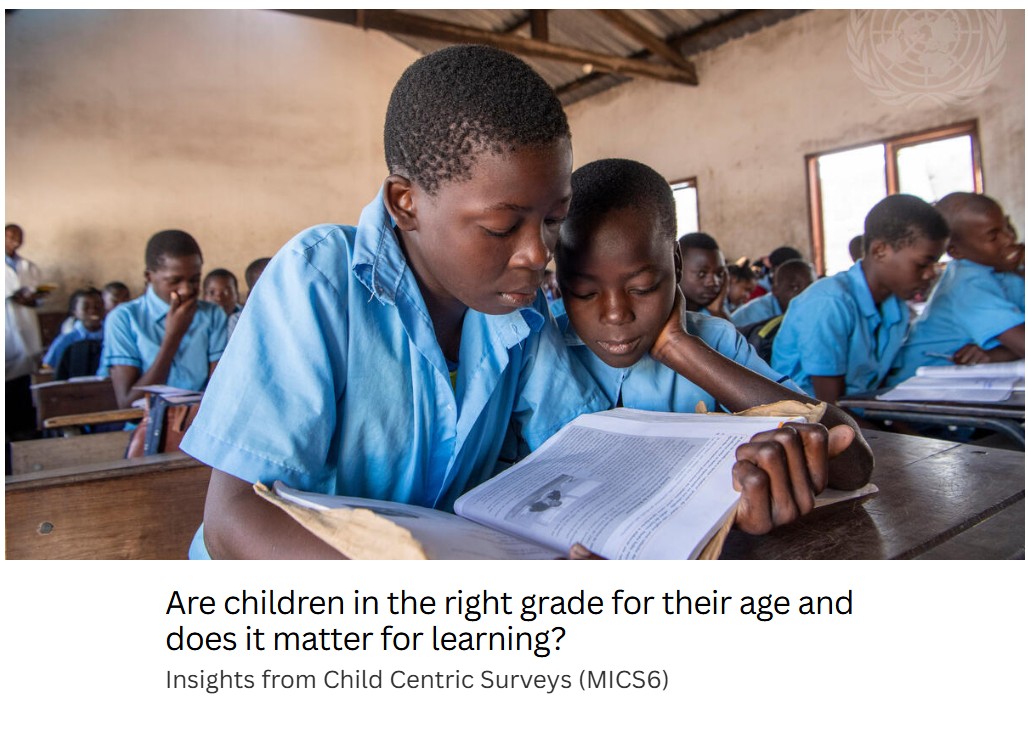 Story 1: Are children in the right grade for their age and does it matter for learning?